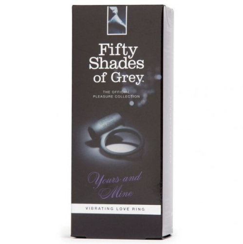 Fifty Shades of Grey Vibrating Love Ring - виброкольцо, 5х3.4 см (черный) - sex-shop.ua