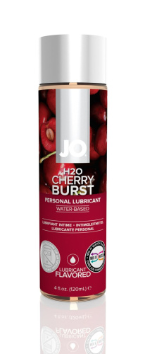 System JO H2O Cherry Burst - смазка на водной основе со вкусом вишни, 120 мл. - sex-shop.ua