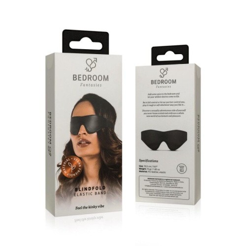 Bedroom Fantasies Blindfold Elastic Band - Маска на очі, (чорний)