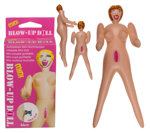 Mini Blow-Up Doll Red Hair - Надувная мини кукла, 66 см (бежевый) - sex-shop.ua