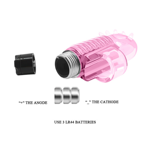 LyBaile Finger Vibrator Pink - Насадка на палець, 7.6х2.6 см (рожевий)