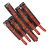 Пікантні Штучки Red&Black - Комплект нашийник та фіксатори для рук та ніг, (червоний)