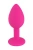 Toy Joy Medium Diamond Booty Jewel - Пробка анальная, 8х3.5 см (розовая) - sex-shop.ua