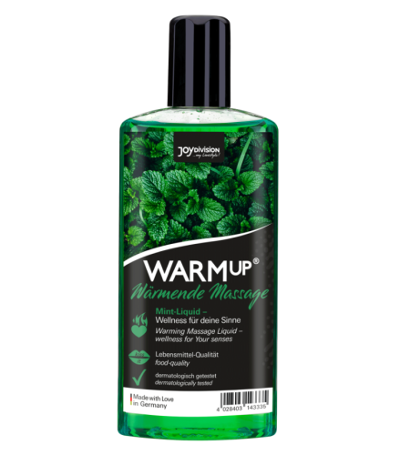 Joy Division Warmup Mint - масажна олія із зігрівальним ефектом та з ароматом м'яти, 150 мл