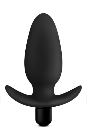 Blush Anal Adventures Platinum Saddle Plug - Анальна пробка з вібрацією, 12 см (чорний)