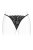 Fashion Secret Venusina Black - трусики-стринги с жемчужной ниткой, S-L (чёрные) - sex-shop.ua
