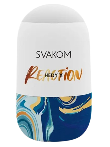 Svakom Hedy X Masturbator Reaction Реакція – мастурбатор-яйце, 9х5 см (синій)