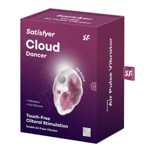 Satisfyer Cloud Dancer - Вакуумный стимулятор, 9 см (красный) - sex-shop.ua