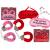 Wild Bitch Pink - Плюшевые наручники и маска для глаз, (розовый) - sex-shop.ua