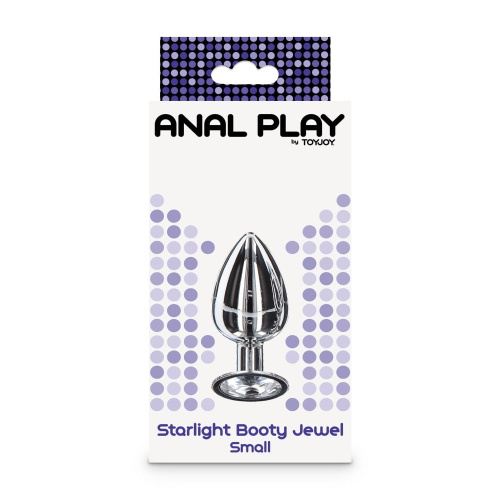 Toy Joy Small Starlight Booty Jewel - Пробка анальна, 7.2х2.7 см