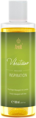 Amor Vibratissimo Inspiration - Массажное масло с ароматом лайма, 100 мл - sex-shop.ua
