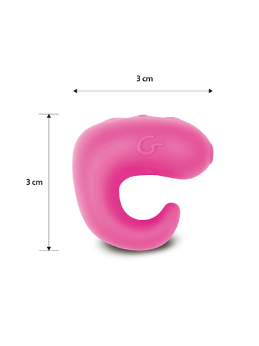 Gvibe Gring - Мини-вибратор на палец, 3х3 см (розовый) - sex-shop.ua