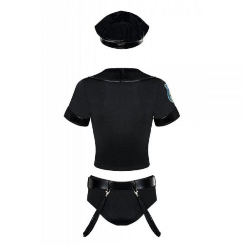 Эротический костюм Obsessive Police set, OS (черный) - sex-shop.ua