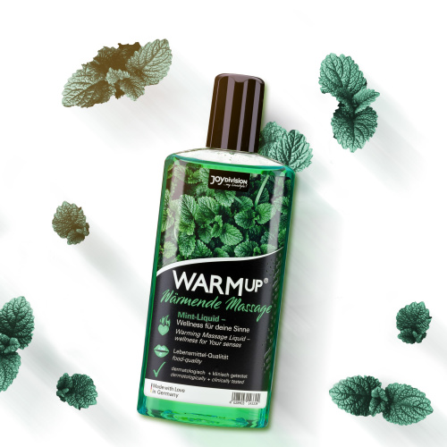 Joy Division Warmup Mint - масажна олія із зігрівальним ефектом та з ароматом м'яти, 150 мл