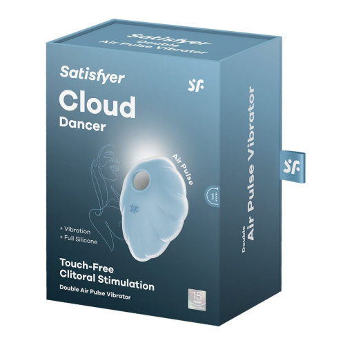 Satisfyer Cloud Dancer - Вакуумный стимулятор, 9 см (голубой) - sex-shop.ua
