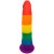 Фаллоимитатор Pride Dildo Silicone Rainbow, 14х3,6 см - sex-shop.ua