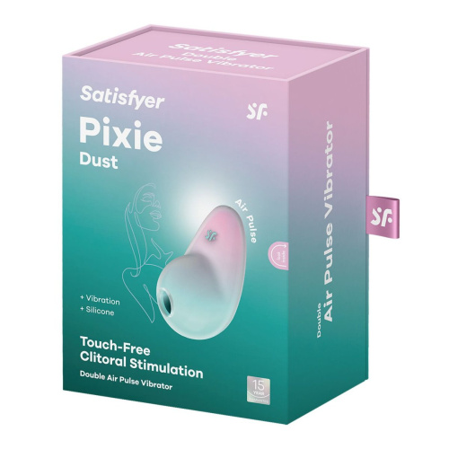 Satisfyer Pixie Dust - Вакуумный стимулятор, 9,4 см (мятный) - sex-shop.ua