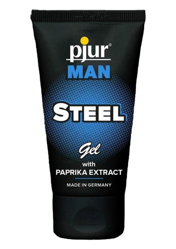 Возбуждающий гель для массажа Pjur Man Steel Ge, 50 мл - sex-shop.ua