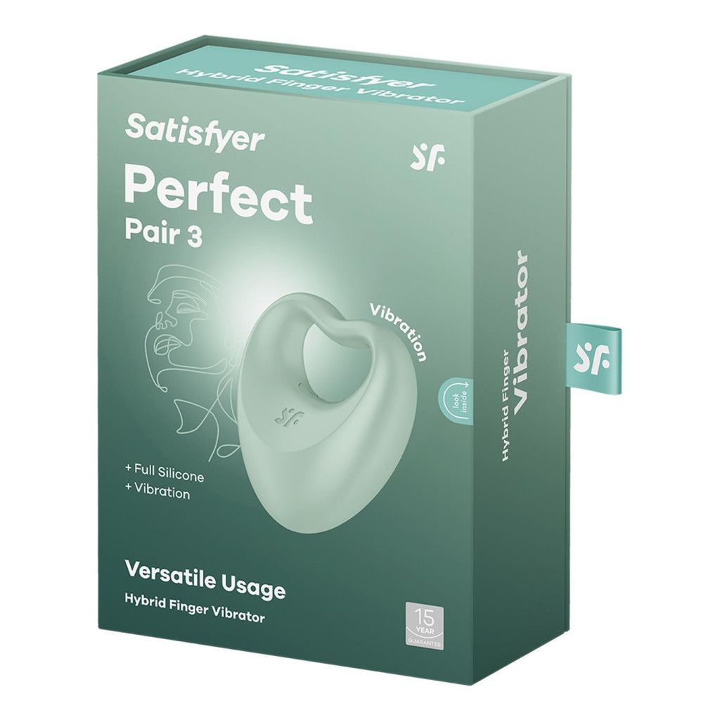 Satisfyer Perfect Pair 3 - Вибратор на палец и на мужской член (зелёный)