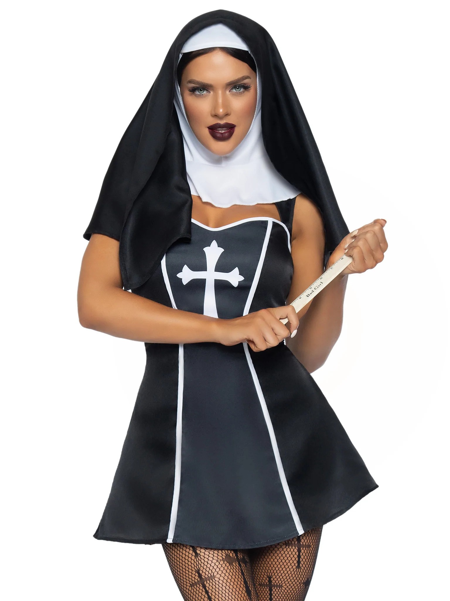 Leg Avenue - Naughty Nun - Сексуальный костюм монашки, XS