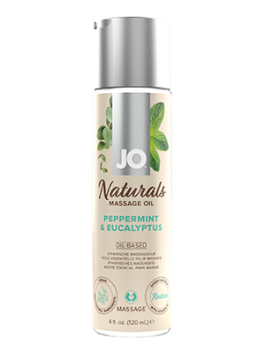 Масажне масло System JO Naturals Massage Oil Peppermint&Eucalyptus,120 мл