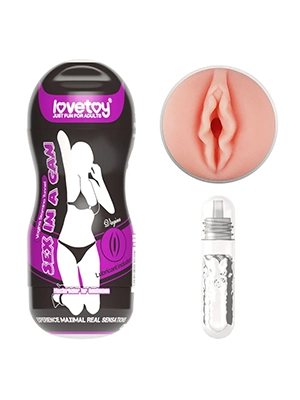 LoveToy Sex In A Can Vagina Stamina Tunnel - мастурбатор вагіна для тренування витривалості
