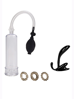 California Exotic Novelties His Essential Pump Kit - Набір для збільшення члена