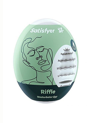 Satisfyer Masturbator Egg Single Riffle мастурбатор яйце