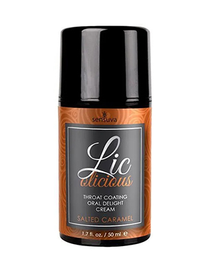 Sensuva - Lic-o-licious Salted Caramel - Гель для глубокого минета, 50 мл (солёная карамель)