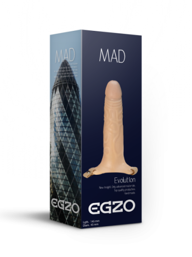 Egzo FH01 - Фаллопротез поясной, 19х5 см