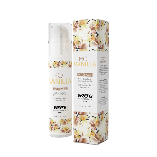 EXSENS Hot Vanilla - Съедобное массажное масло с разогревающим эффектом, 50 мл