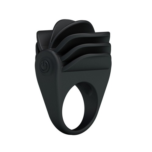 Pretty Love Chester Vibrating Cock Ring Black - эрекционное кольцо с вибрацией, 5х3.3см (черный)