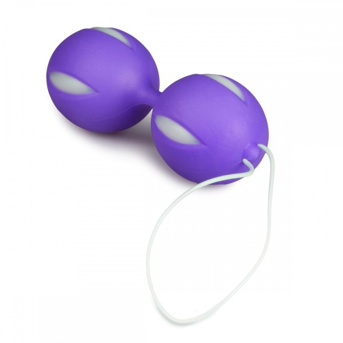EasyToys Wiggle Duo - Вагинальные шарики, 10 см (фиолетовый) - sex-shop.ua