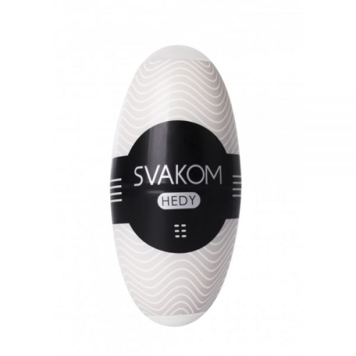 Svakom-Hedy Male - Мастурбатор-яєчко, 8.5х4 см (білий)
