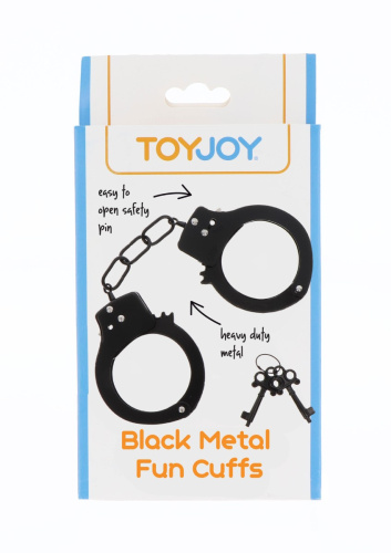 Toy Joy Rose Gold Fun Cuffs - Наручники металлические (чёрные) - sex-shop.ua
