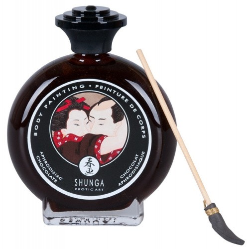 Shunga Body Painting Aphrodisiac chocolate - съедобная краска для тела, 100 мл (шоколад)