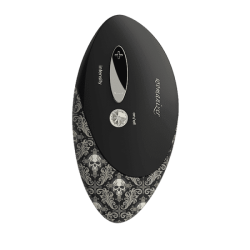 Womanizer W500 - Вакуумний стимулятор клітора із кристалом Swarovski, 12х6 см (чорний)