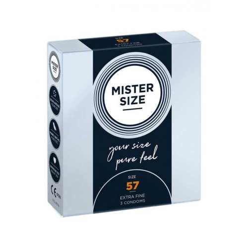 Mister Size 57 мм - презервативы, 3 шт - sex-shop.ua