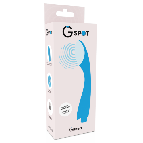 G-SPOT GYLBERT - Вибратор для точки G, 17 см (голубой) - sex-shop.ua