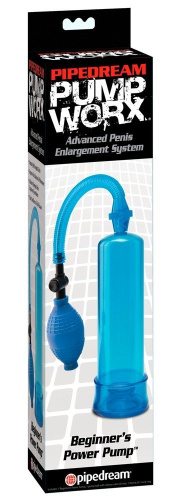 PW Beginners Power Pump Blue - Вакуумна помпа для чоловіків, 19,5 см 