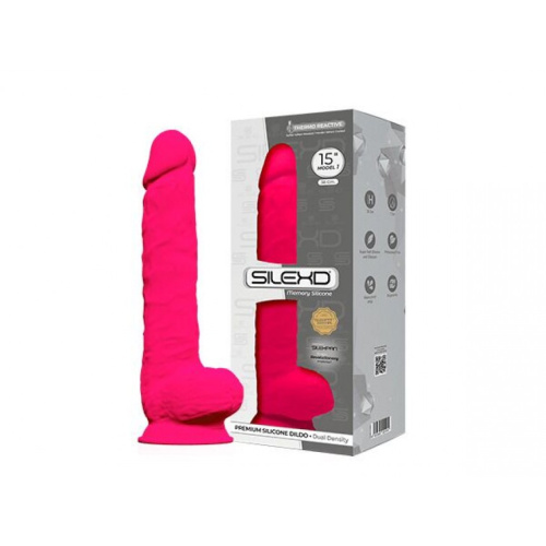 SilexD Kingston Pink (MODEL 15in) - Фаллоимитатор 38х7 см (розовый) - sex-shop.ua