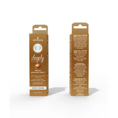 Sensuva - Deeply Love You Salted Caramel - Спрей для глибокого мінету, 29 мл (солона карамель) - купити в Україні | Секс шоп SEX-SHOP.ua
