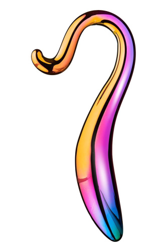 Скляний фалоімітатор Glamour Glass Elegant Curved Dildo
