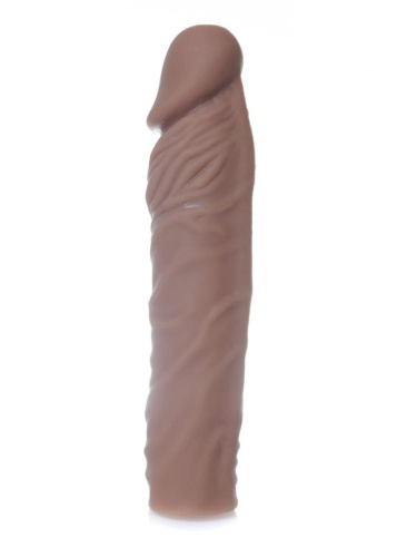 Boss Perfect Sleeve Mulatto - Насадка на член, +7 см (коричневий) - купити в Україні | Секс шоп SEX-SHOP.ua