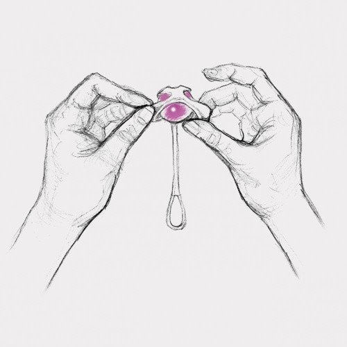 Gvibe Geisha balls Magnetic-потужний магнітний тренажер Кегеля, 2х27 г, 2х15 г (рожевий з чорним)