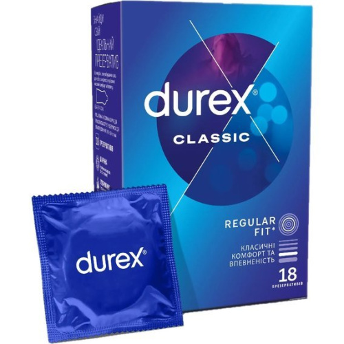 Durex Classic - Презервативы, 18 шт - sex-shop.ua