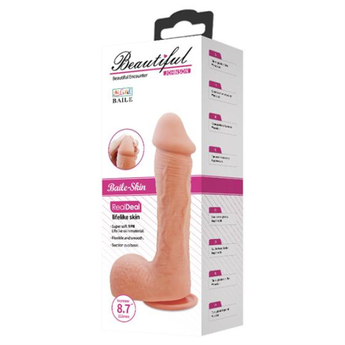 Релистичный фаллоимитатор Baile Beautiful Encounter Johnson - sex-shop.ua