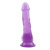 Hi-Rubber 7.7" Dildo Purple - Фаллоимитатор с мошонкой, 19,5 см (фиолетовый) - sex-shop.ua