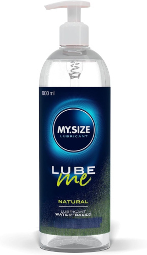 My.Size Lube Me Natural - Лубрикант на водной основе, 1000 мл - sex-shop.ua