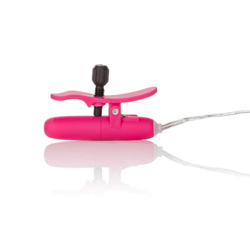 CalExotics Vibr Heated Nipple Teasers - Виброзажимы для сосков (розовый)